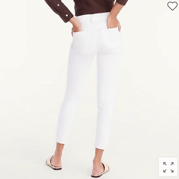 J. Crew 9" mid-rise toothpick jean in white* - Picture 2 of 5